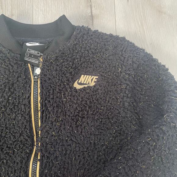 Nike Fleece Zip Up Jacket Boys Youth Size Large - Picture 3 of 7